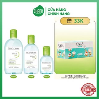 Nước tẩy trang Bioderma sebium xanh Cho Da Dầu Mụn (100ml-250ml-500ml)