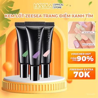 Kem lót Zeesea trang điểm xanh tím che khuyết điểm mụn đỏ lâu trôi tự nhiên 10g Hatola
