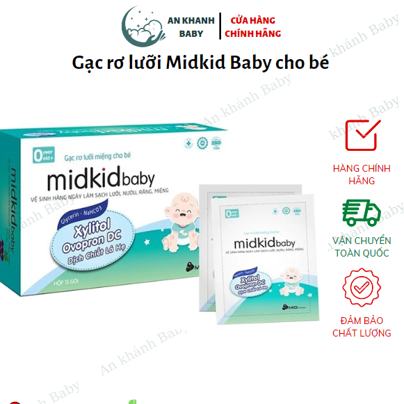 Gạc rơ lưỡi Midkid Baby cho bé