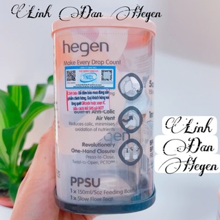 ⭐Fullbox Seal⭐ Bình sữa hegen 60ml, 150ml, 240ml, 330ml chính hãng công ty, bình sữa hegen auth