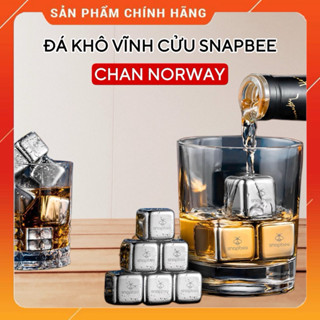 [CHÍNH HÃNG] Đá Lạnh Vĩnh Cửu Inox 304 Cao Cấp Snapbee Hộp 4 Viên 🧊