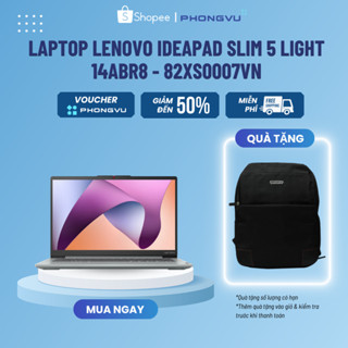 Laptop Lenovo Ideapad Slim 5 Light 14ABR8 - 82XS0007VN (AMD Ryzen 7-7730U) (Xám) - Bảo hành 36 tháng