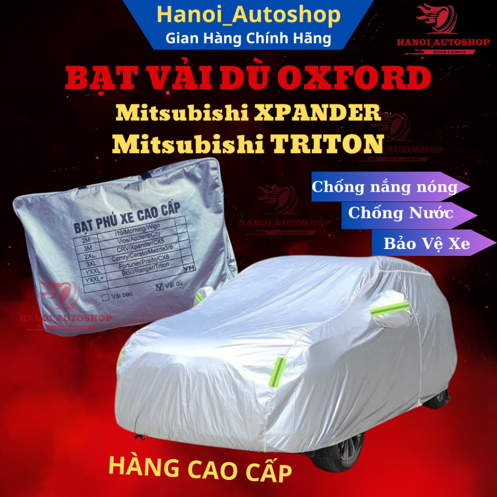 Bạt Phủ ô Tô Mitsubishi XPANDER Chất Liệu Vải Dù OXFORD