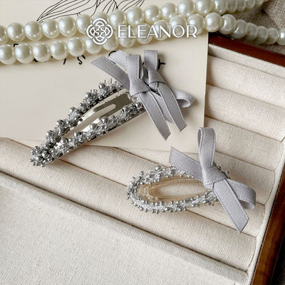 Kẹp tóc nữ Eleanor Accessories đính ngọc trai nhân tạo phụ kiện tóc kẹp tóc nơ tiểu thư 8113