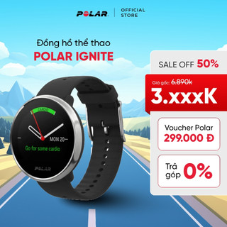 Đồng hồ thể thao Polar Ignite M/L - Đo nhịp tim chuẩn xác, Theo dõi sức khoẻ - Bảo hành 12 tháng