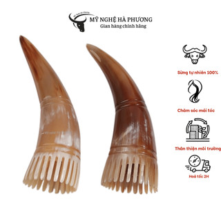 Lược sừng ống nơm gội đầu/vò đầu/mát xa da đầu cực thích