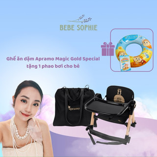 Ghế ăn dặm gấp gọn cao cấp apramo flippa dining booster full đệm túi