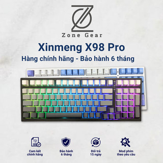 Bàn Phím Cơ Xinmeng X98 Pro Ver2 - Đèn LED RGB - Switch Crystal Axis - Layout 98% - Pin 5000mAh - Bảo Hành 12 Tháng