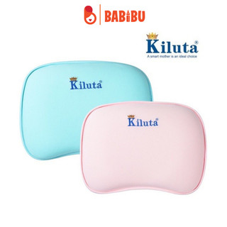 Gối cao su non kiluta chống bẹp đầu cho bé, gối lõm chống ngạt cho bé sơ sinh babibu