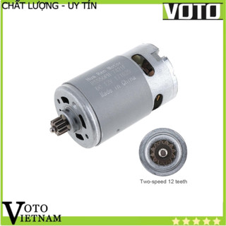 Motor 550 DC 12v, 16.8v, 21v công suất cao có sẵn 12 bánh răng Voto