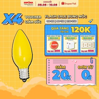 Bóng Đèn LED quả nhót SOPOKA Đui E12 Công Suất 0.8w QN 4 màu bảo hành 2 năm