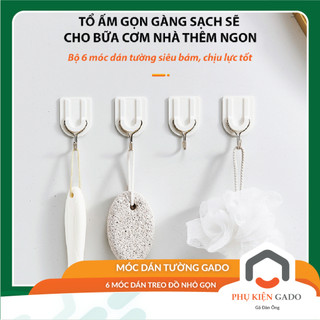 Móc dán tường treo đồ nhà bếp phòng tắm móc treo đồ siêu bám dính chịu lực tốt