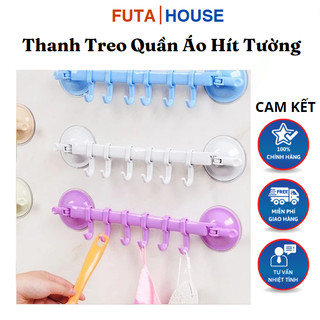Thanh móc treo quần áo hít tường hút chân không siêu chắc chắn