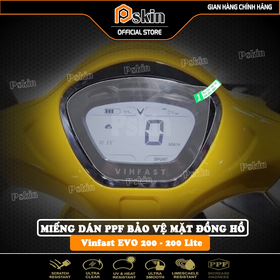 Miếng dán bảo vệ mặt đồng hồ xe điện Vinfast Evo 200, FELIZ, TheOne S, Klara S, Vero/ Vero X