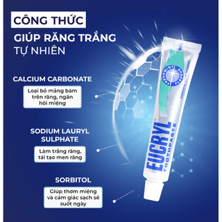 Kem Đánh Răng EUCRYL Toothpaste Hỗ Trợ Làm Trắng Răng 62g