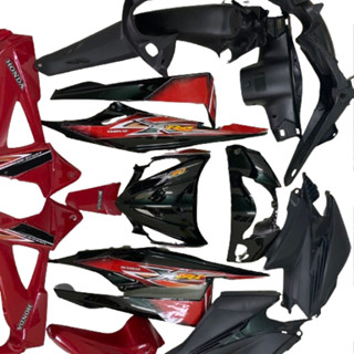    4 MÀU   Bộ Dàn áo Wave RSX 100 siêu nhân đời 2008 đến 2009 màu Đỏ Đen - nhựa nguyên sinh ABS 