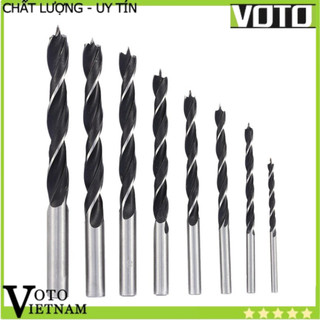 Mũi khoan gỗ bằng thép tốc độ cao HSS Voto thiết kế 3 cạnh tăng độ chính xác