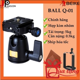 ĐẦU CỦ DẦU BALL HEAD BEIKE Q-01 + QUÀ TẶNG