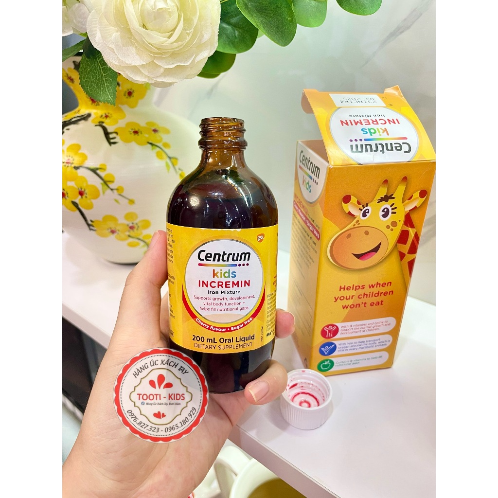 [ĐỦ BILL DATE 2026] Siro Centrum kids cho trẻ ăn ngon - hàng Úc đủ bill đi air