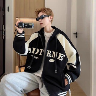 Áo Bomber Unisex - Áo khoác nỉ Hoodie mũ trùm đầu 2 lớp thân áo 1 lớp in chữ in chữ ADTRNE nam nữ Vintage_B1.2024