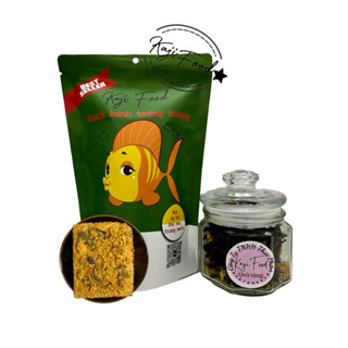 (15 gói) Snack bánh tráng nướng mix da cá phô mai trứng muối tặng hũ thuỷ tinh + 1 bánh tráng mix rong biển cháy tỏi