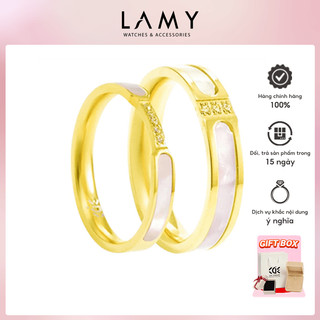 Nhẫn cặp đôi cde dreamy ring gold cde8020gg & cde8021gg