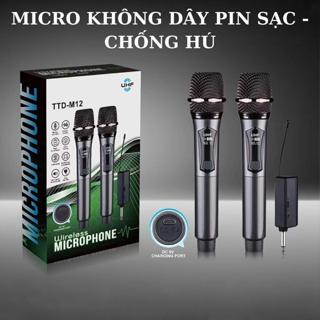 Mic Hát Karaoke Không Dây TTD M12 Cao Cấp, Chống Hú, Chống Nhiễu, Màn Hình LCD,Bắt Sóng Xa, Âm Thanh Trong Hát Siêu