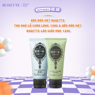 Combo Sữa Rửa Mặt Rosette Thu Nhỏ Lỗ Chân Lông 120g Và Sữa Rửa Mặt Rosette Làm Giảm Mụn Face Wash Pasta 120G