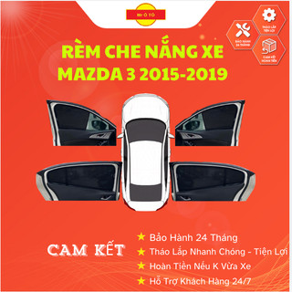 Rèm Che Nắng Loại 1 Chính Hãng Mr Ô Tô ,Thiết Kế Cho Xe MAZDA3 2015-2019   Bảo Hành 24 Tháng