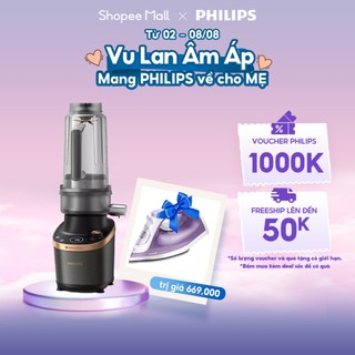 Máy xay tốc độ cao có mô-đun máy ép trái cây philips hr3770/00 flip & juice |1500w|1.8l