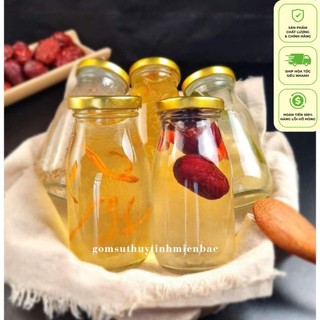 Combo 20 chai tròn đựng yến chưng, thực phẩm, sữa dung tích 200ml