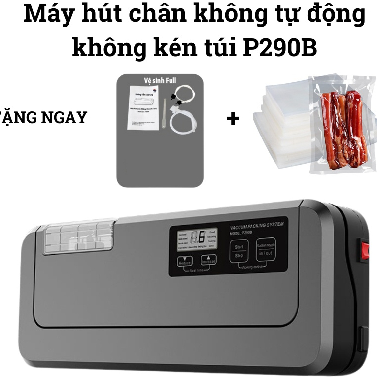 Máy hút chân không thực phẩm Shineye P280, P290, P290A, P290B, PW300, PW300A, P400 - Hàn hút miệng túi tự động