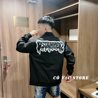 Áo Gió Nam Chống Nắng DSQ AG 366 Chất Liệu Gió 2 Lớp Thời Trang Nam Màu Đen Kiểu Dáng Khoác Ngoài