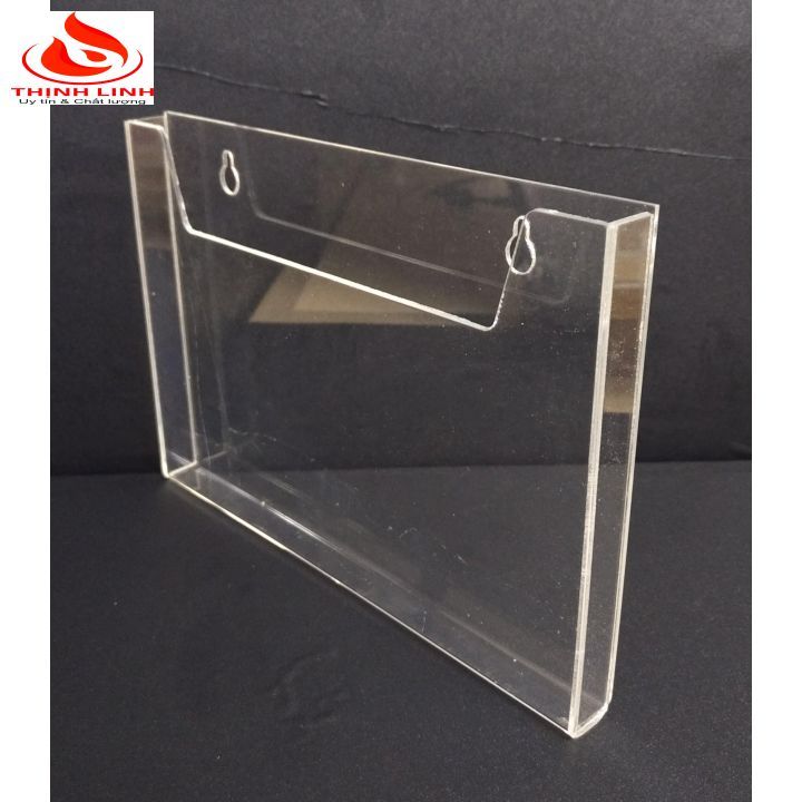 Kệ Mica Treo Tường A4 A5 Trong Suốt Khổ Ngang Dọc