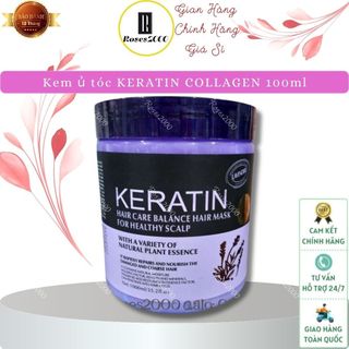Hấp Dầu Ủ Tóc Keratin Nâu - Tím ( 1000ml  - Hàng chuẩn )