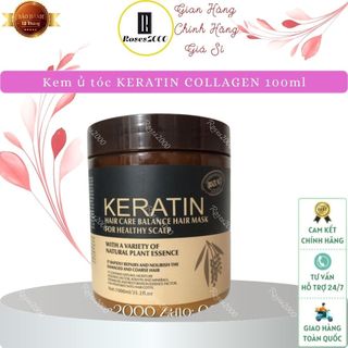 Hấp Dầu Ủ Tóc Keratin Nâu - Tím ( 1000ml  - Hàng chuẩn )