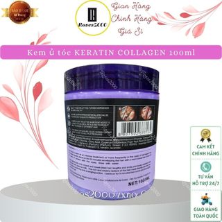 Hấp Dầu Ủ Tóc Keratin Nâu - Tím ( 1000ml  - Hàng chuẩn )