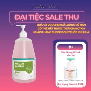 Nước Rửa Tay Khô ALFASEPT Handrub Thân Thiện Với Da, Giúp Diệt Khuẩn Nhanh Chóng Và Hiệu Quả