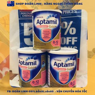 Sữa Aptamil Pepti Junior Gold Úc cho bé dị ứng đạm sữa bò 450gr, Hàng úc đi air, Date mới