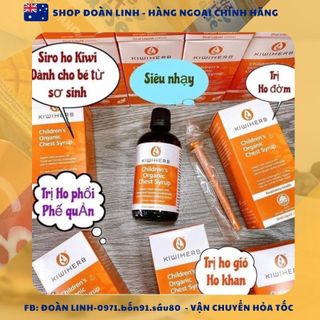 Siro giảm ho đờm Kiwiherb Children’s Organic Chest Serup New Zealand 100ml, Kiwiherb Children’s Chest Syrup, Date 2025