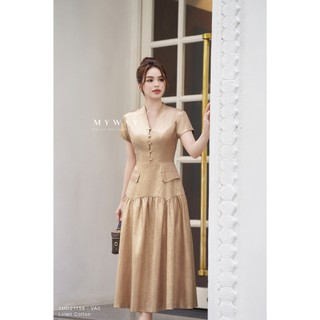 Đầm Công Sở Nữ MY WAY Ánh Kim Tuyến Sang Trọng 3MD21158