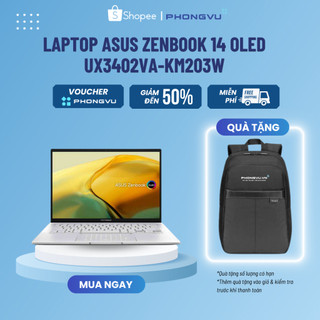 Laptop asus zenbook 14 oled ux3402va-km203w - bảo hành 24 tháng