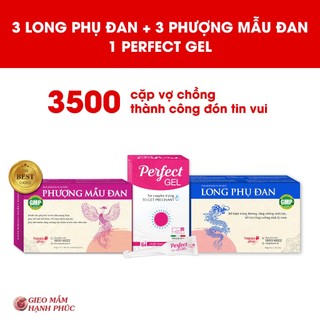 Combo 3 Long Phụ Đan + 3 Phượng Mẫu Đan + 1 Gel tăng thụ thai Perfect Gel