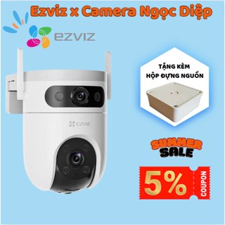 Camera Ezviz 2 mắt kép H9c 6MP/10MP Xem 2 màn hình cùng lúc, đầy đủ tính năng, Hàng chính hãng, Bảo hành 2 năm