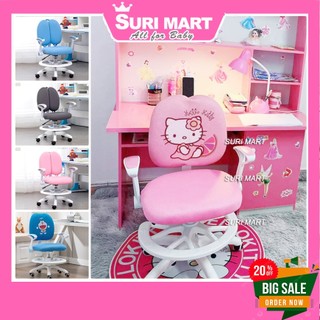Ghế chống gù chông cận cho bàn đóng sẵn - Ghế học sinh có để chân Newber 350 Hello Kitty và Doremon