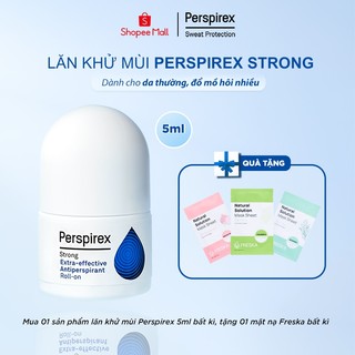Lăn Khử Mùi Perspirex Strong 5ml: Dành cho da thường và hay đổ mồi hôi, Hiệu quả lên tới 5 ngày