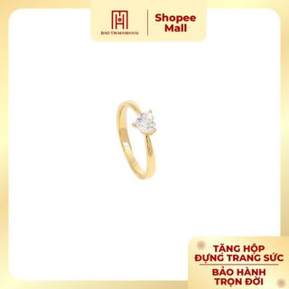 Nhẫn vàng 10k bảo tín mạnh hải ổ chấu đá trái tim sáng lấp lánh phong cách ý pyn1v10czh-304011