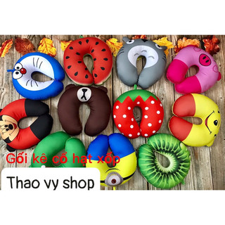 Gối kê cổ hạt xốp siêu nhẹ