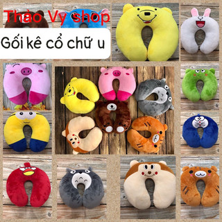 Gối kê cổ hình chữ U thêu được chọn mẫu