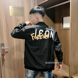 Áo Khoác Gió DSQ 381 Họa Tiết Bo Gân Hình In Sau Lưng Chất Liệu Gió Thời Trang Nam Cao Cấp Phù Hợp Cho Nam